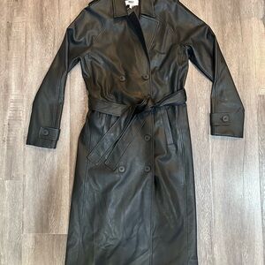 Women's Black Trench Coat